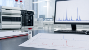 Peptide Certificate of Analysis review with HPLC and mass spectrometry data