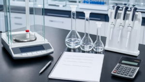 Laboratory equipment for peptide concentration calculations