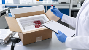 Laboratory receiving inspection of a research peptide shipment